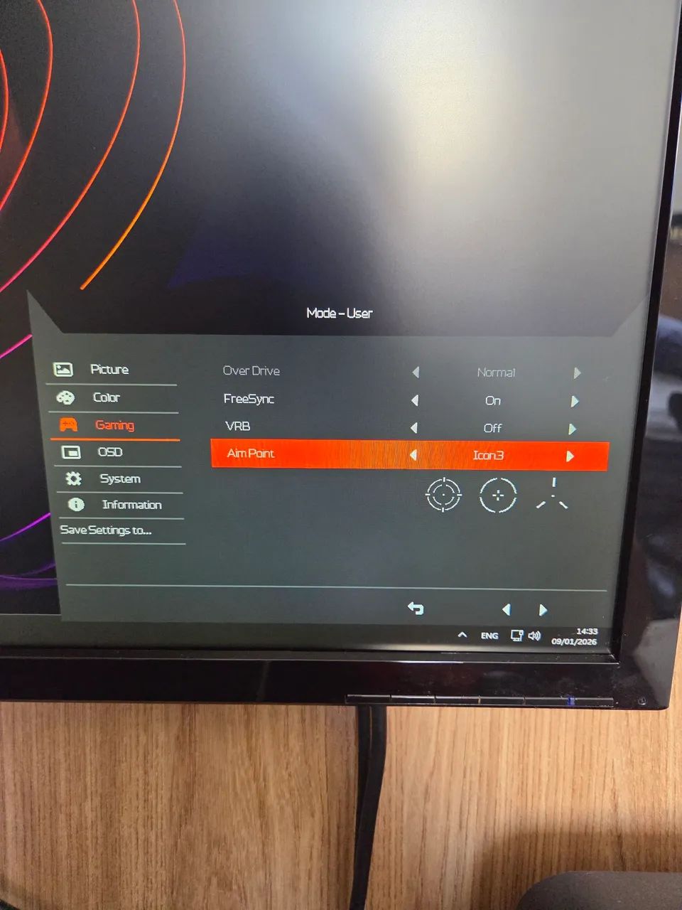 Monitor Gamer Acer KG241Q-S 165Hz 0,5ms - Foto 3