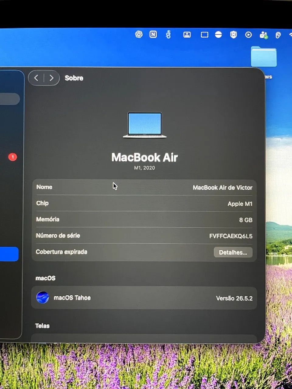 MacBook Air M1 - 16GB RAM e 500GB Armazenamento - Excelente estado. - Foto 3