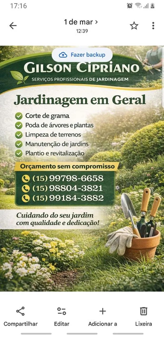 Jardinagem em geral 