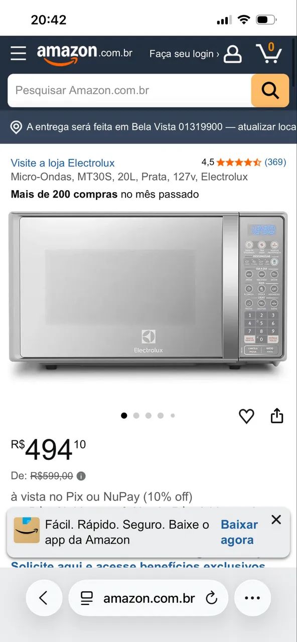 Microondas Electrolux MT30S ZERADO - Foto 3