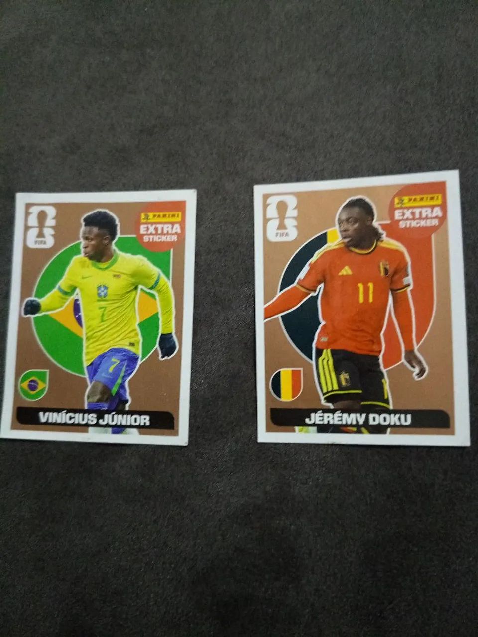 Figurinhas bronze Vini Jr e Jérémy Doku - Foto 3