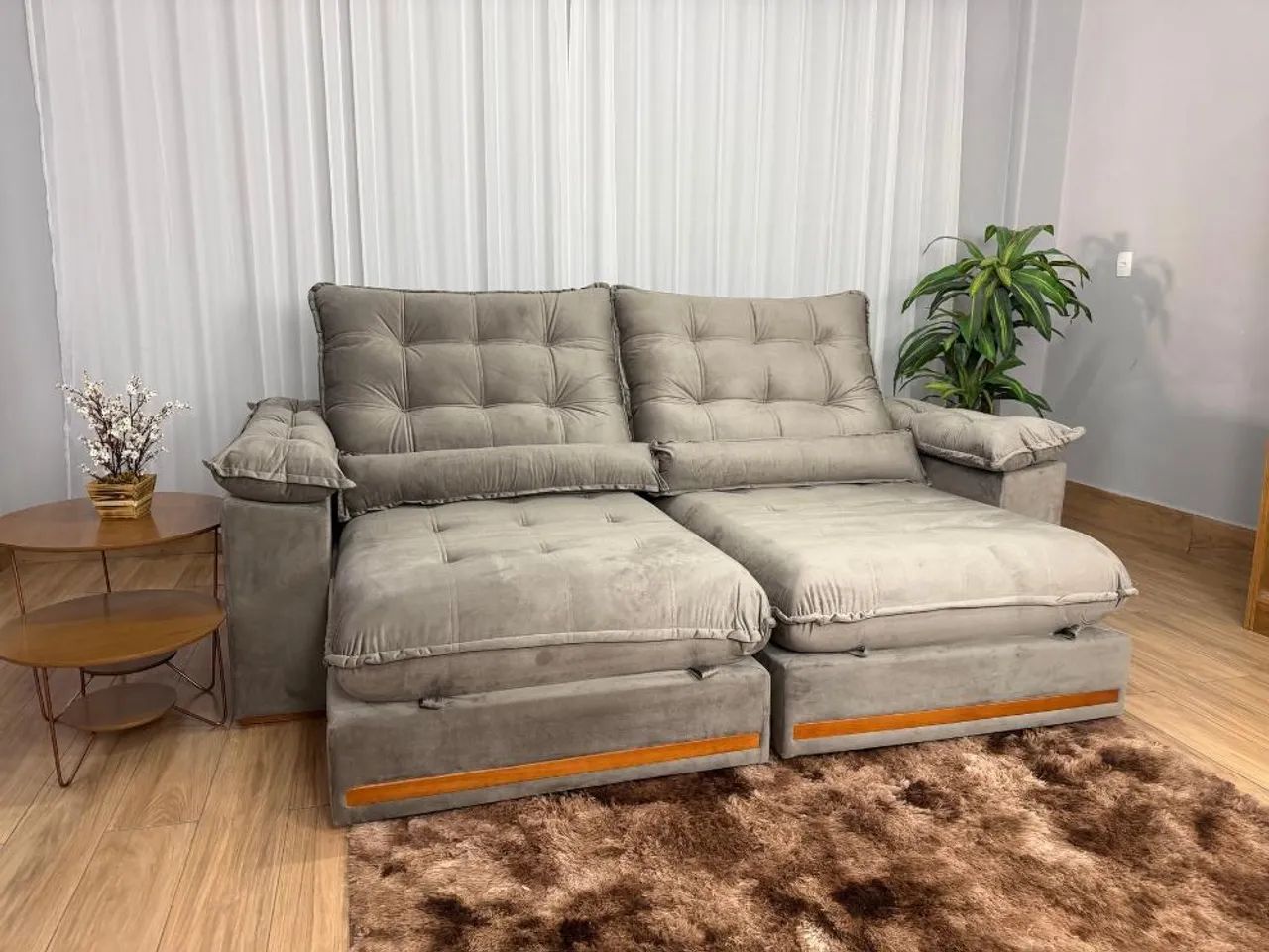 Sofá Retrátil e Reclinável Istambul 2.10m - Entrega Rápida - Foto 3