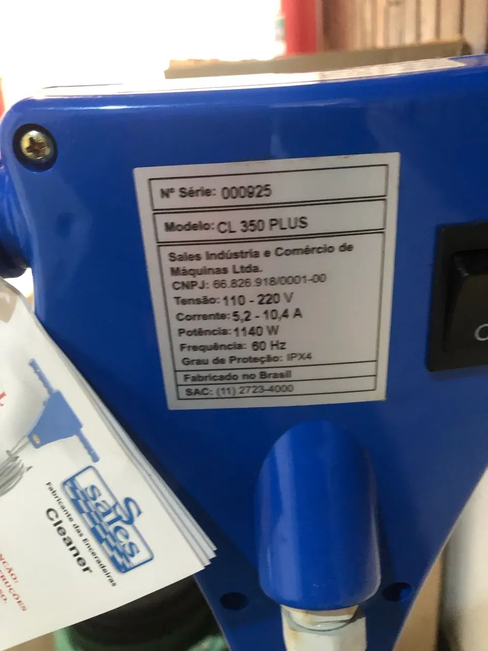 Enceradeira Industrial CL-350 PLUS Bivolt CLEANER - Foto 5