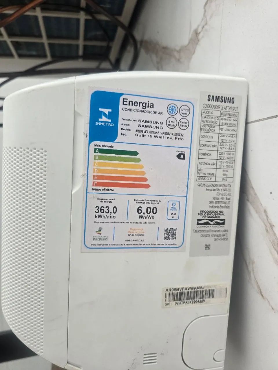 Ar condicionado Bivolt Samsung Windfree - Foto 3