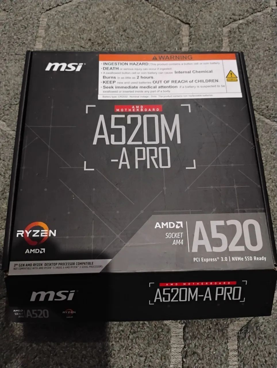 PLACA MÃE MSI A520M A-PRO - Foto 3