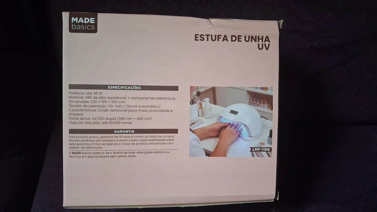 Câmara estufa unha UV 48w - Foto 2