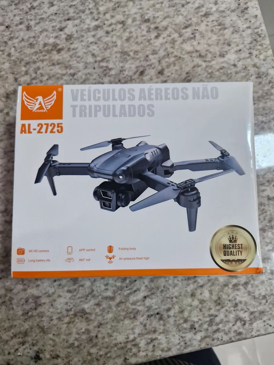 Drone dobrável 4k Novo - com 2 bateria e maleta - Foto 4