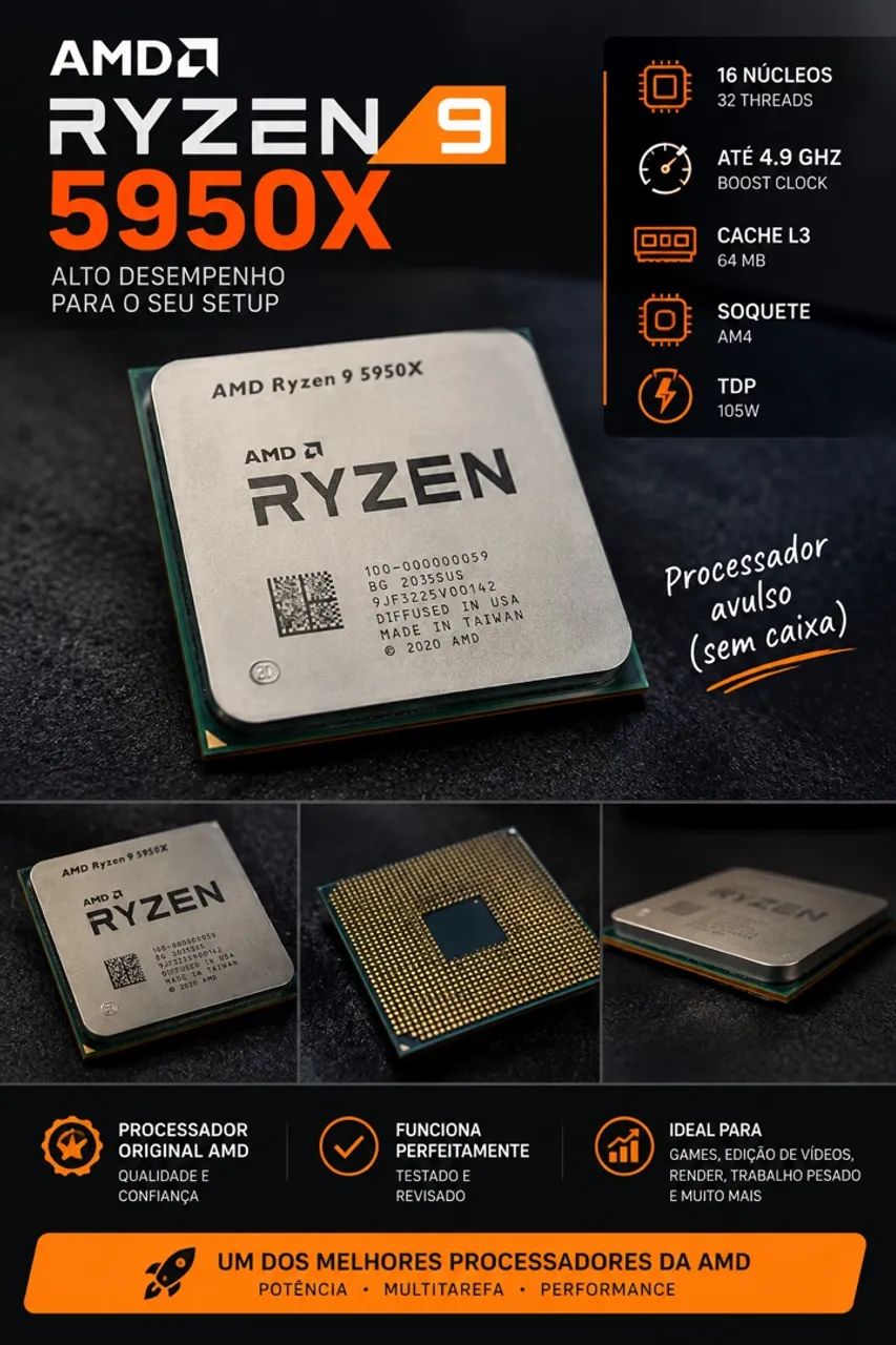 Processador Ryzen 9 5950 X