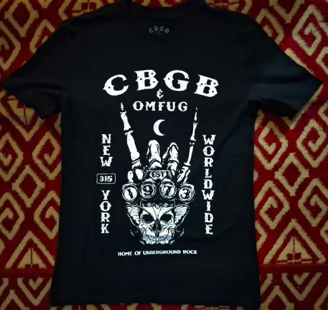 camisetas zz top, the cult, dio, CBGB, slash, ziggy stardust