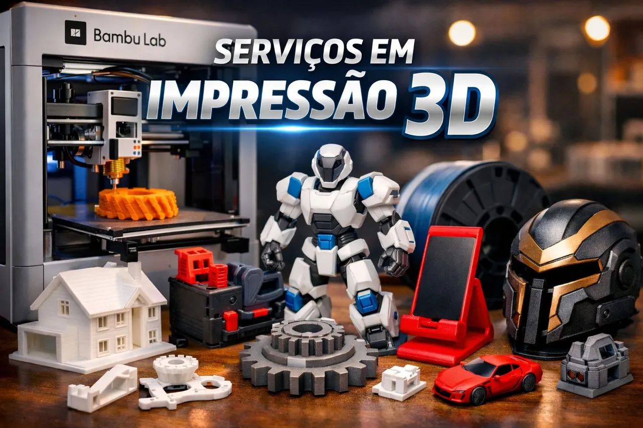 IMPRESSÃO 3D PROFISSIONAL | PROTOTIPAGEM, PEÇAS PERSONALIZADAS E PROJETOS SOB MEDIDA