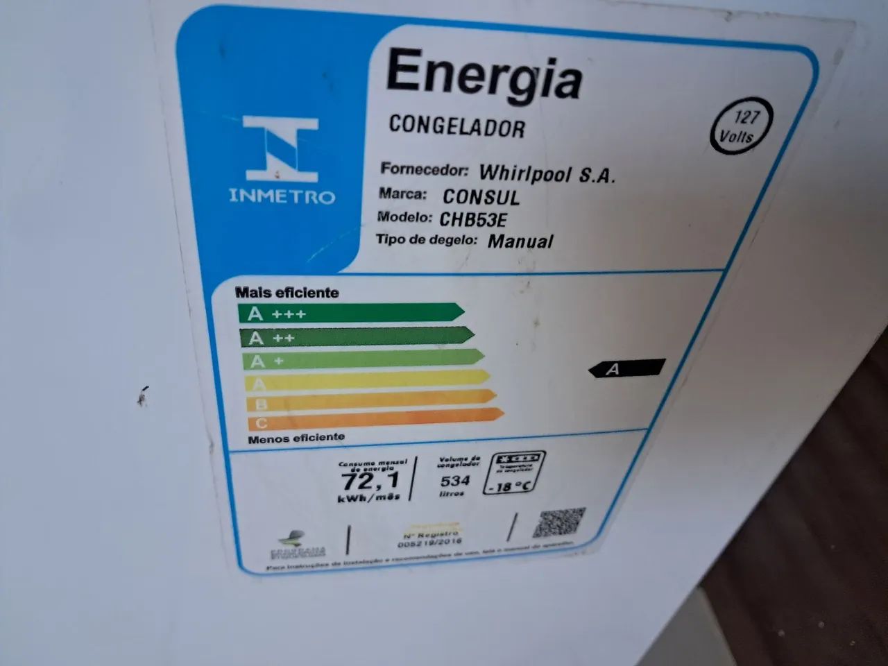 Vendo frezer consul 127v  funcionando perfeitamente  - Foto 2