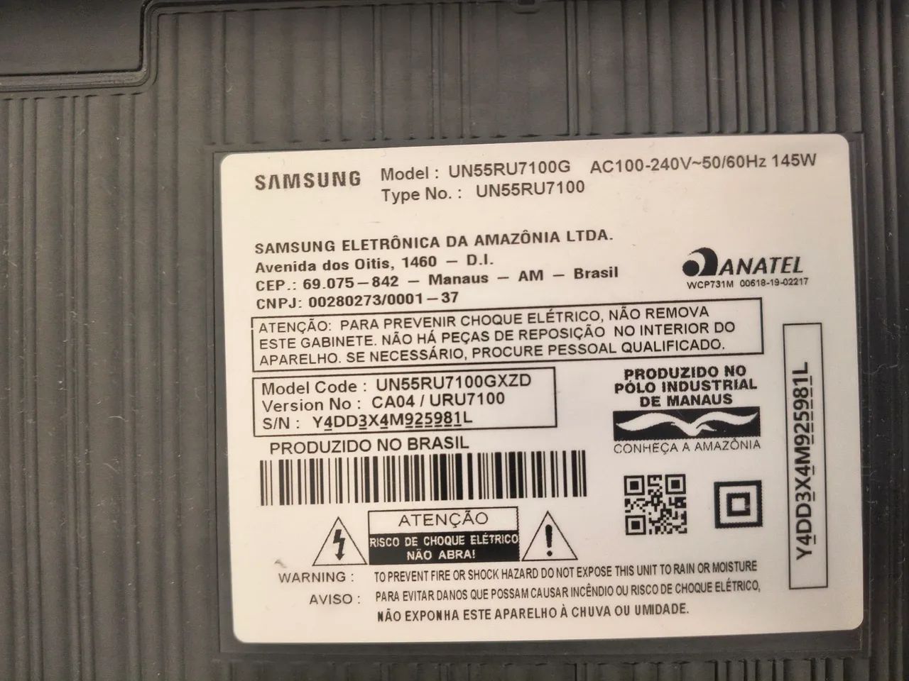 TV SAMSUNG 55 POLEGADAS 