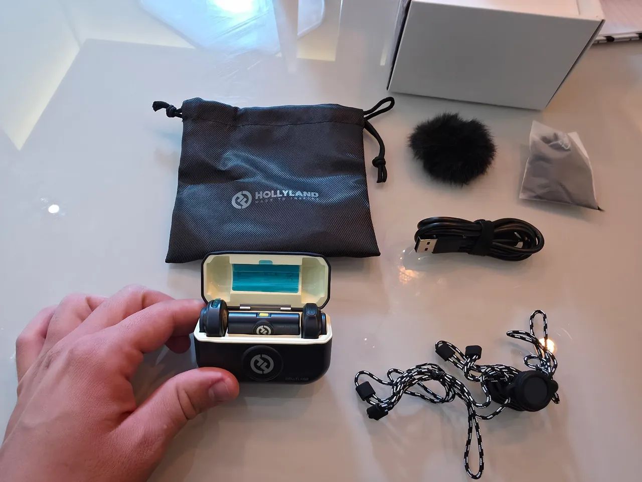 Microfone Lark M2 Wireless Lavalier Microphone with Lightning Plug Duo Hollyland - Foto 3