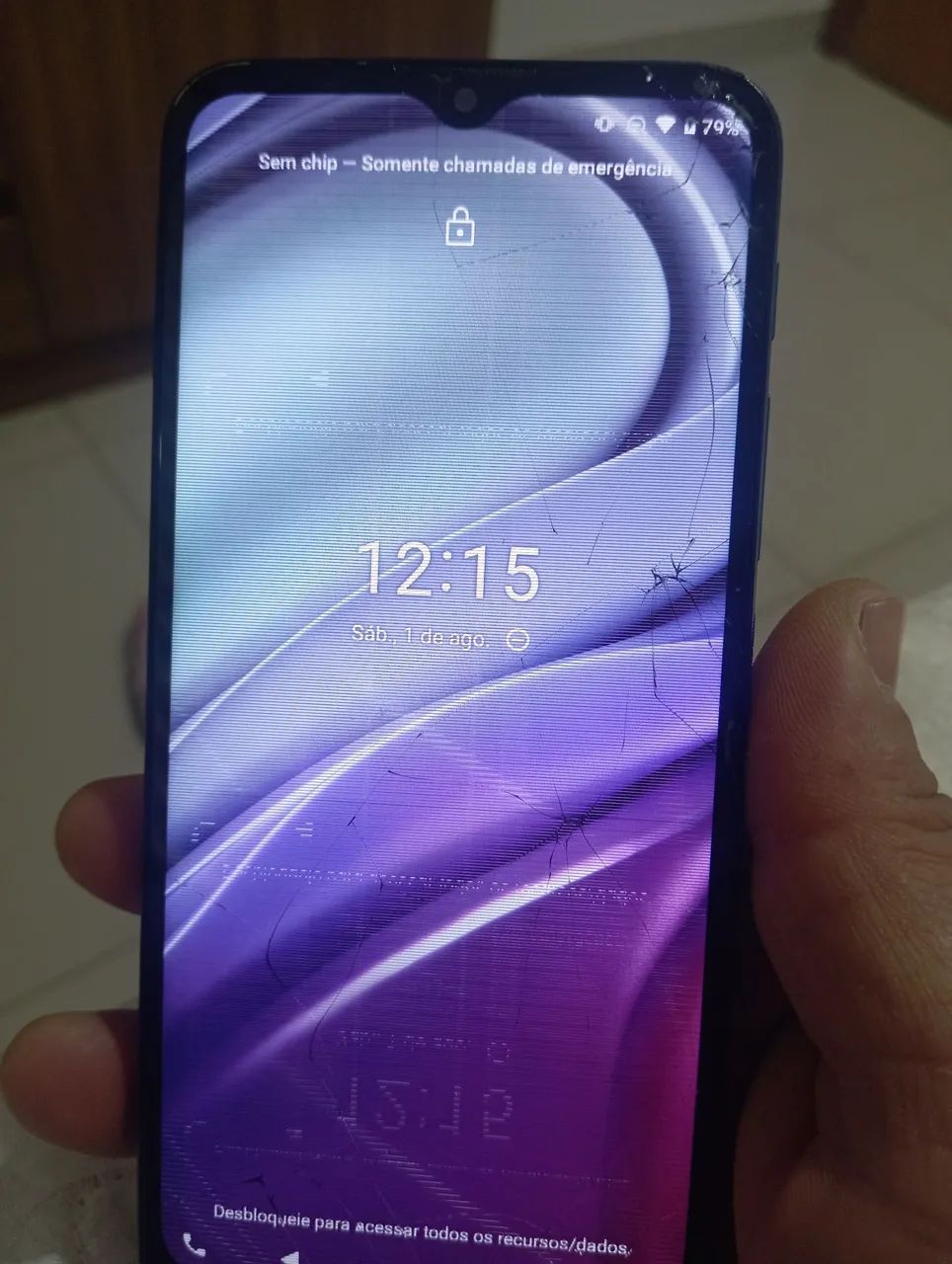 Moto g 20 com a tela quebrada  - Foto 2