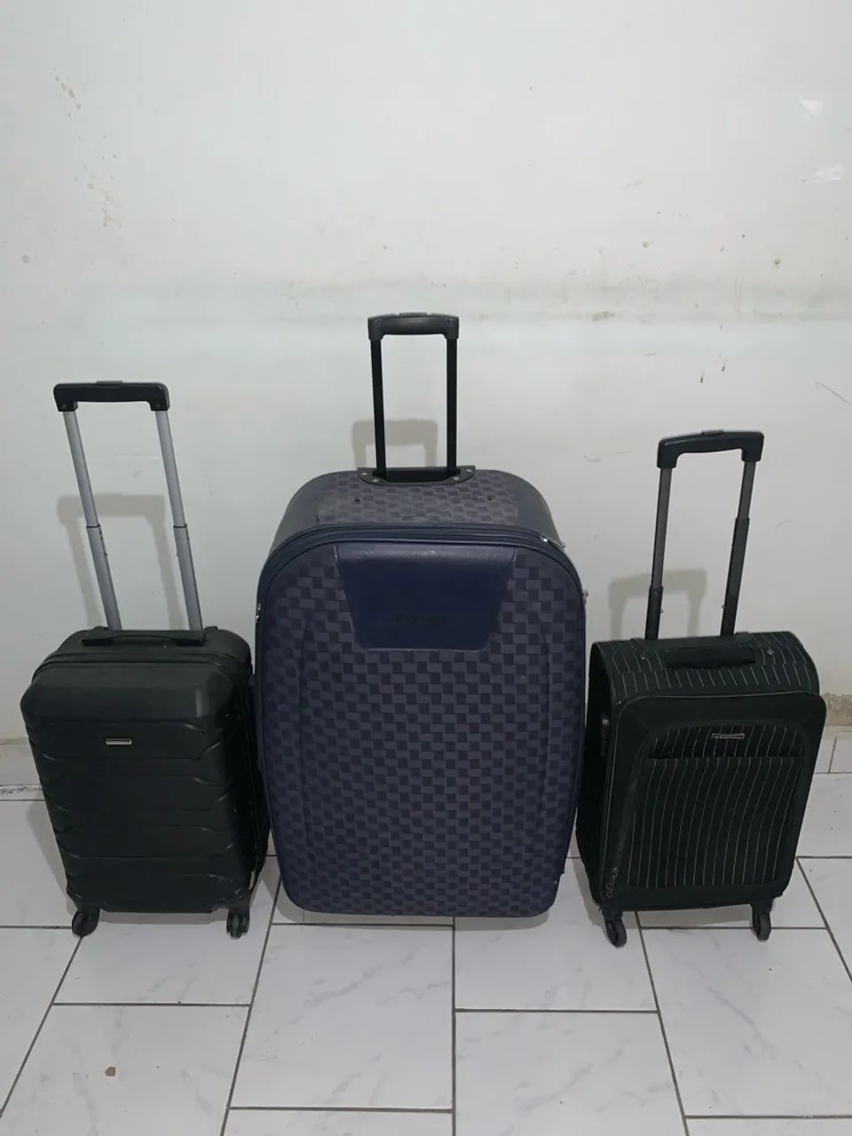 3 MALAS DE VIAGEM COM RODINHAS