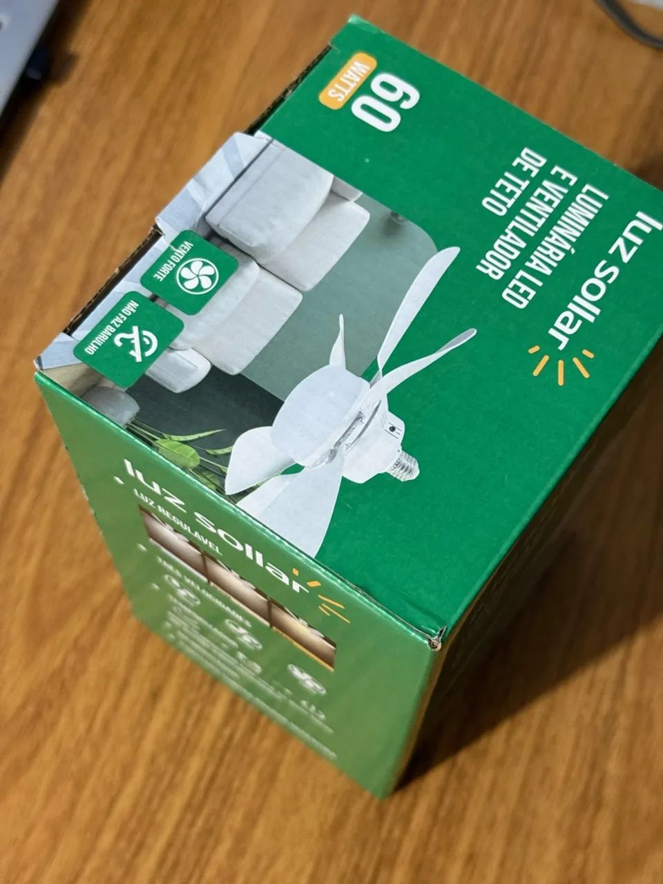 VENTILADOR DE TETO COM LUMINÁRIA  - Foto 4