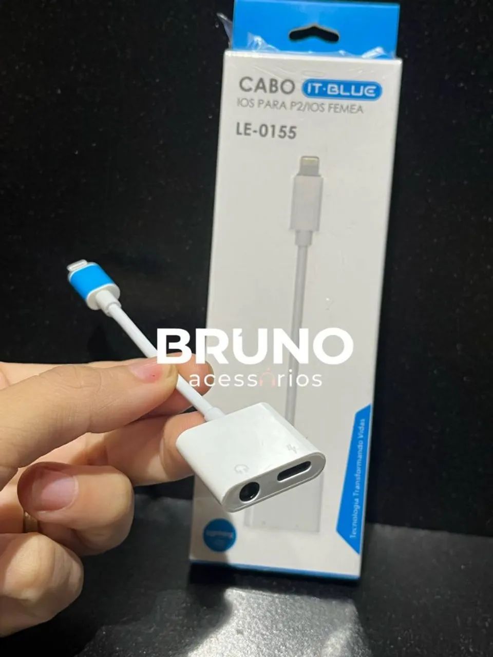 Adaptador de audio 2 em 1 p2 - Foto 2