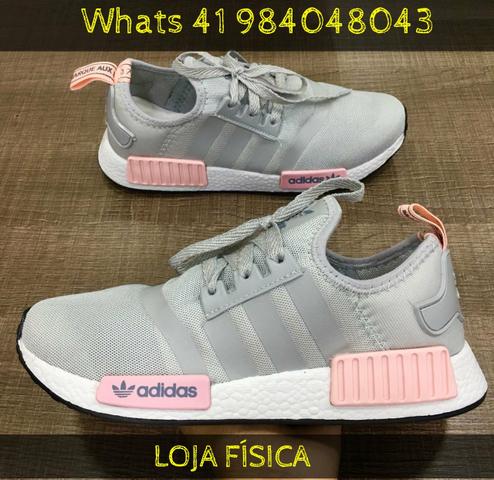 tenis adidas nmd feminino cinza e rosa tenis adidas nmd feminino cinza e rosa