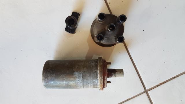 Bobina , rotor , tampa distribuidor