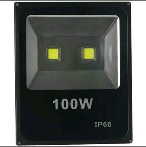 Refletor 100W Super Led IP66 Bivolt Slim Prova Dagua Branco Frio - Foto 3