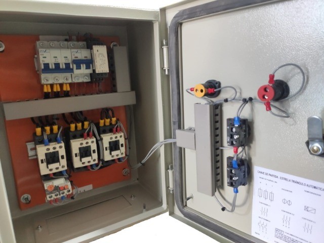 Chave De Partida Estrela Triângulo Automática Motor 15 Cv - Foto 3