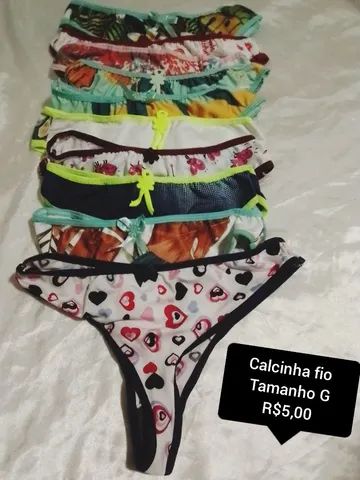 Calcinhas tamanho G renove já as suas 
