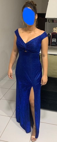 Vestido de festa azul royal  - Foto 4