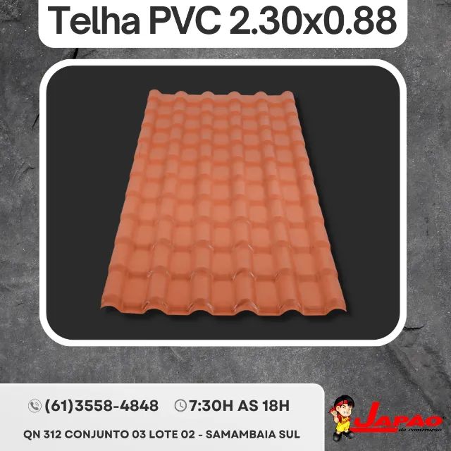 Telha PVC 2.30x0.88 em Oferta Especial Faça Seu Orçamento Pelo Whatsapp