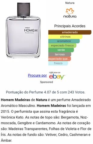 Perfume Natura Homem MADEIRAS 100 ML 