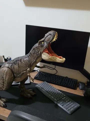 Dinossauro Articulado com Som - Tiranossauro Rex - Ataque e Devore -  Jurassic World Dominion - Mattel - superlegalbrinquedos