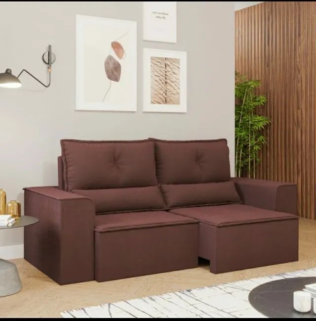 Sofá Retrátil e Reclinável Roma Estofados Linhares  - Foto 6