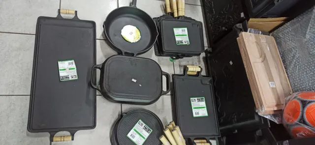 Chapas bifeira de ferro fundido para porções em geral , chuleta , polenta , fritas . - Foto 3