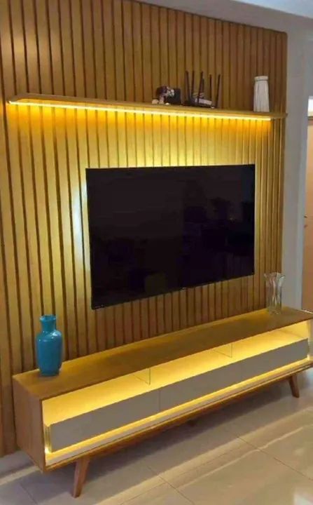home ripado para sala+led