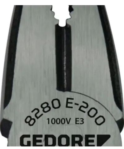 Alicate Universal Cr-V 8 Pol. para Eletricista Isolado NBR 9699. - GEDORE-8280E-200 - Foto 3