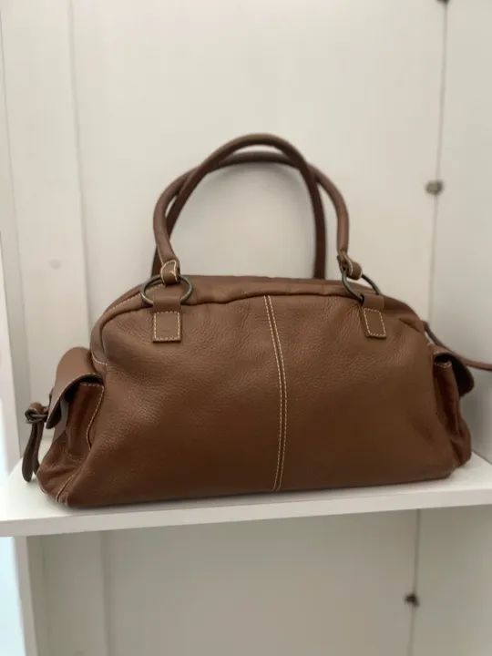 Bolsa de Ombro Marrom em Couro SIBERIAN  - Foto 3