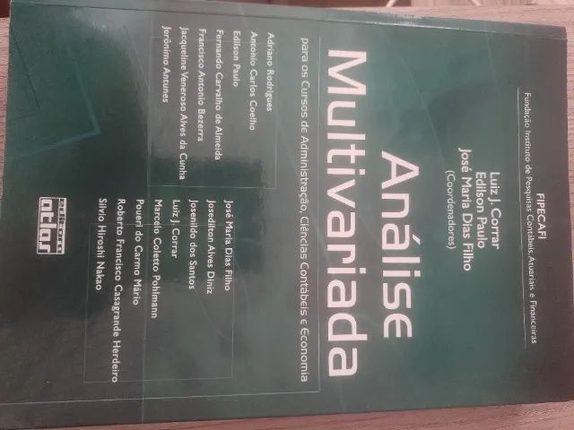 Análise Multivariada para os Cursos de Administração, Ciências Contábeis e Economia