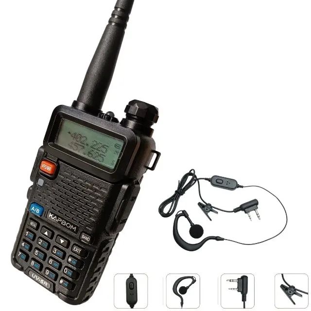 Rádio Comunicador Uv-5r Vhf Uhf 5w Novo Walk Talk Kapbom Loja Coimbra Computadores - Foto 2