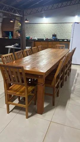 Mesa de madeira de demolição, (Peroba Rosa) - Foto 4