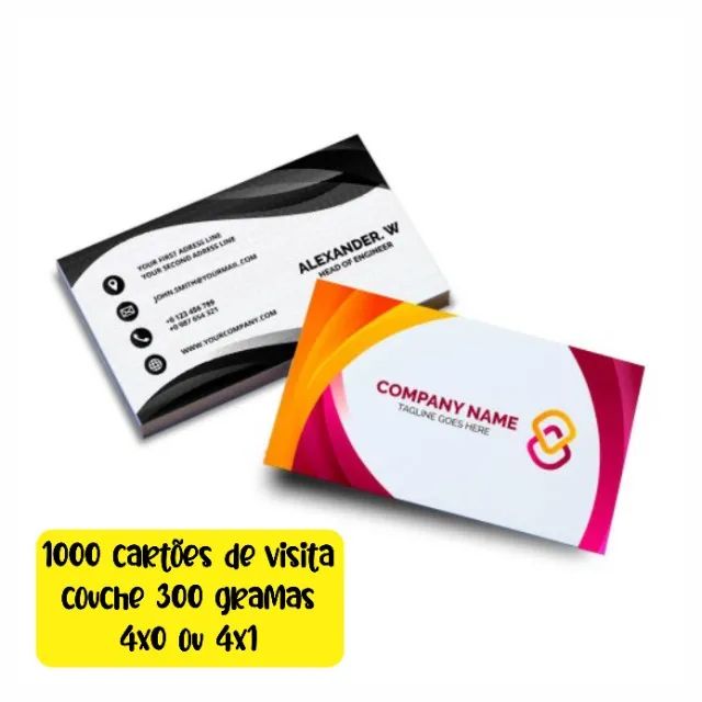 cartão de visitas laminação total - Foto 3
