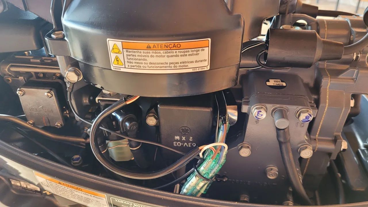 Motor popa yamaha 15h 2023 igual a um novo.  - Foto 7