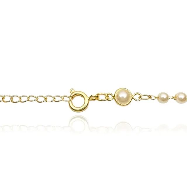 Pulseira pérolas | Camadas em ouro - Foto 2