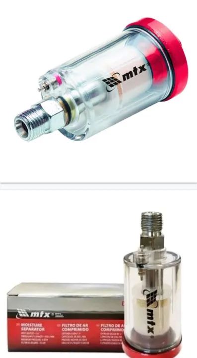 Filtro De Ar Comprimido Par Compressores Encaixe 1/4 Pol. Mtx