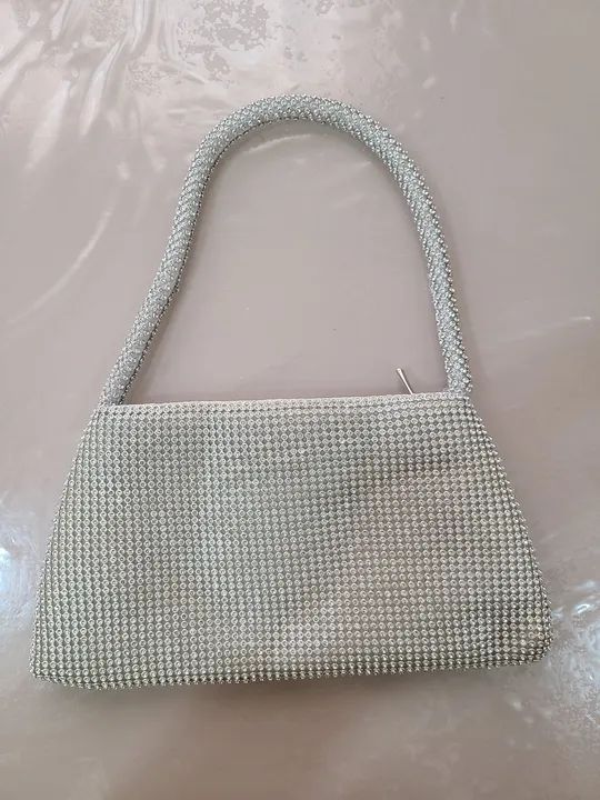 Linda Bolsa de Mão Com Strass - Foto 3