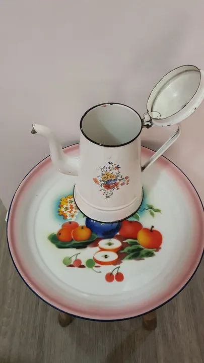 Bule grande e bandeja em ágata  - Foto 6