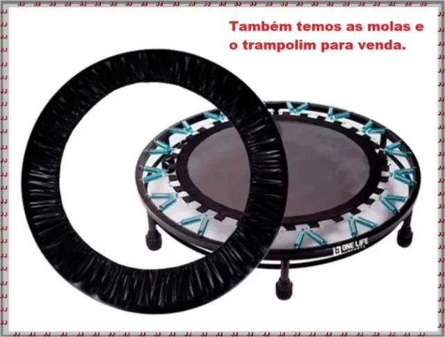 Capa saia para mini jump de 30 a 36 molas e até 1 metro de  - Foto 4