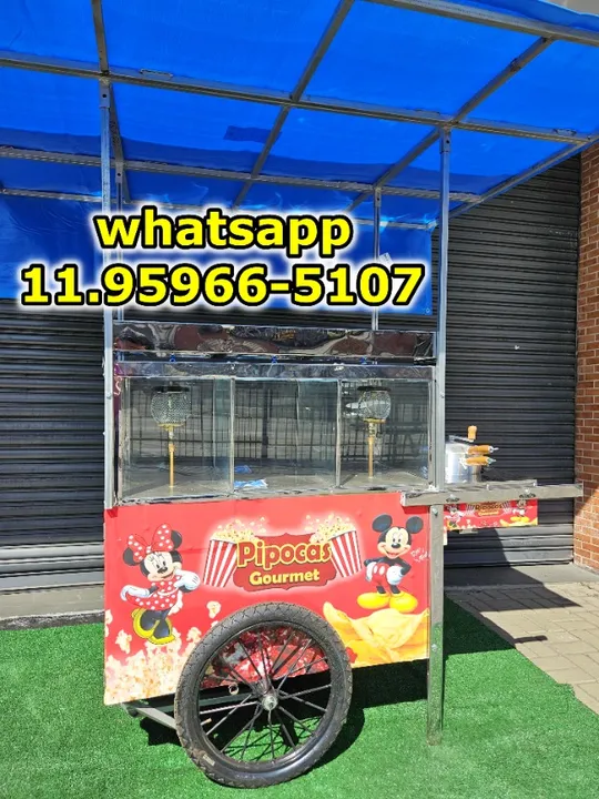 carrinho de pipoca fabricante do bras