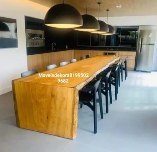 rusticas mesas em estilo bruto