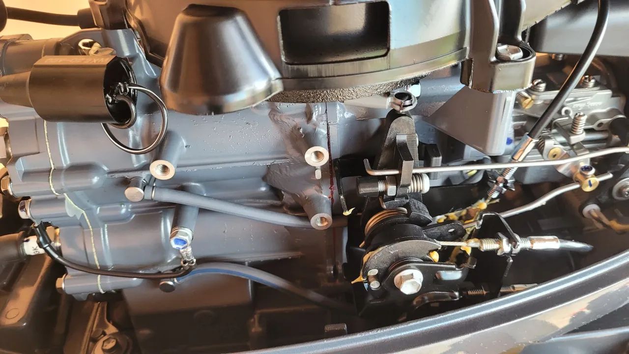 Motor popa yamaha 15h 2023 igual a um novo.  - Foto 8