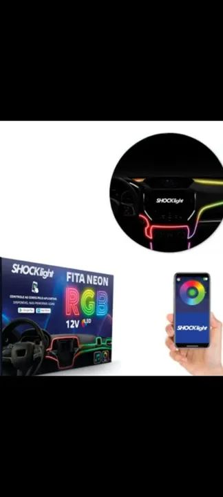 Kit de fita de néon com 4 ou 5 canhão shocklight aceito cartão! - Foto 4