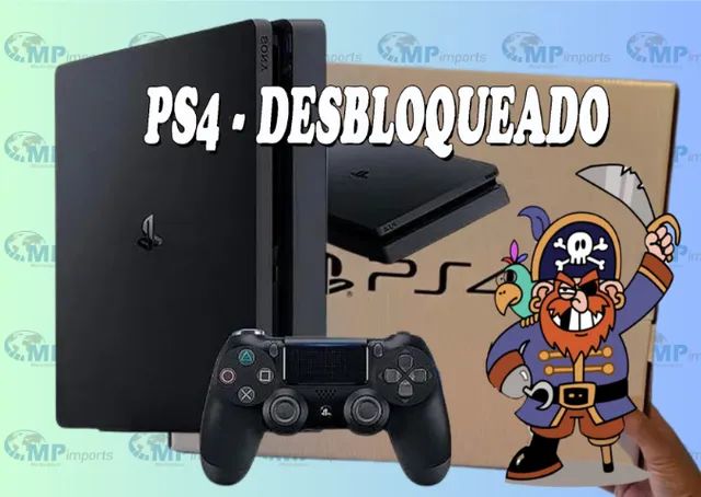 Loja MP Imports: ps4 slim 1tb desbloqueado goldhen Novo!! Garantia!!